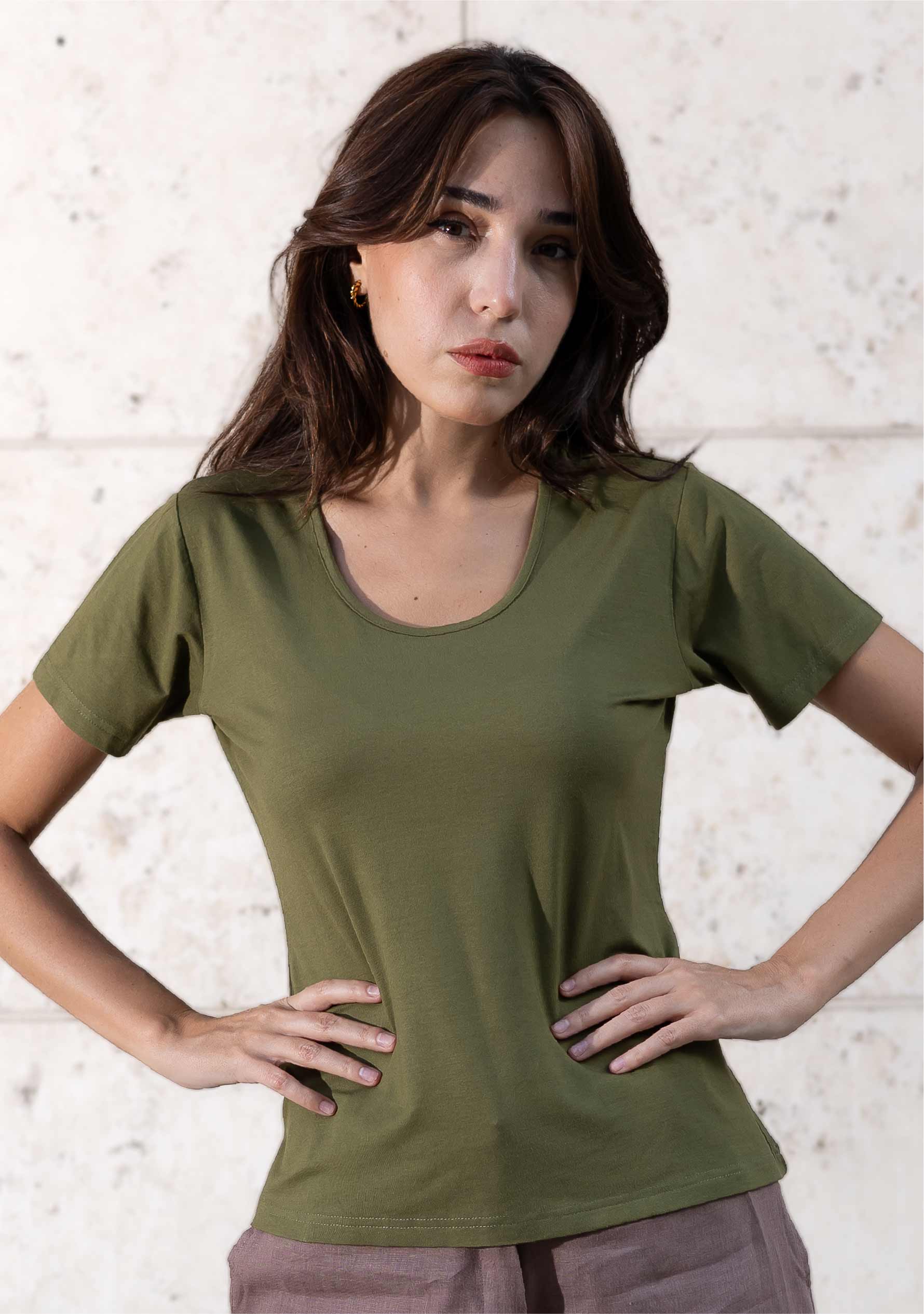 Bamboo Round Neck-T-Shirt for Women