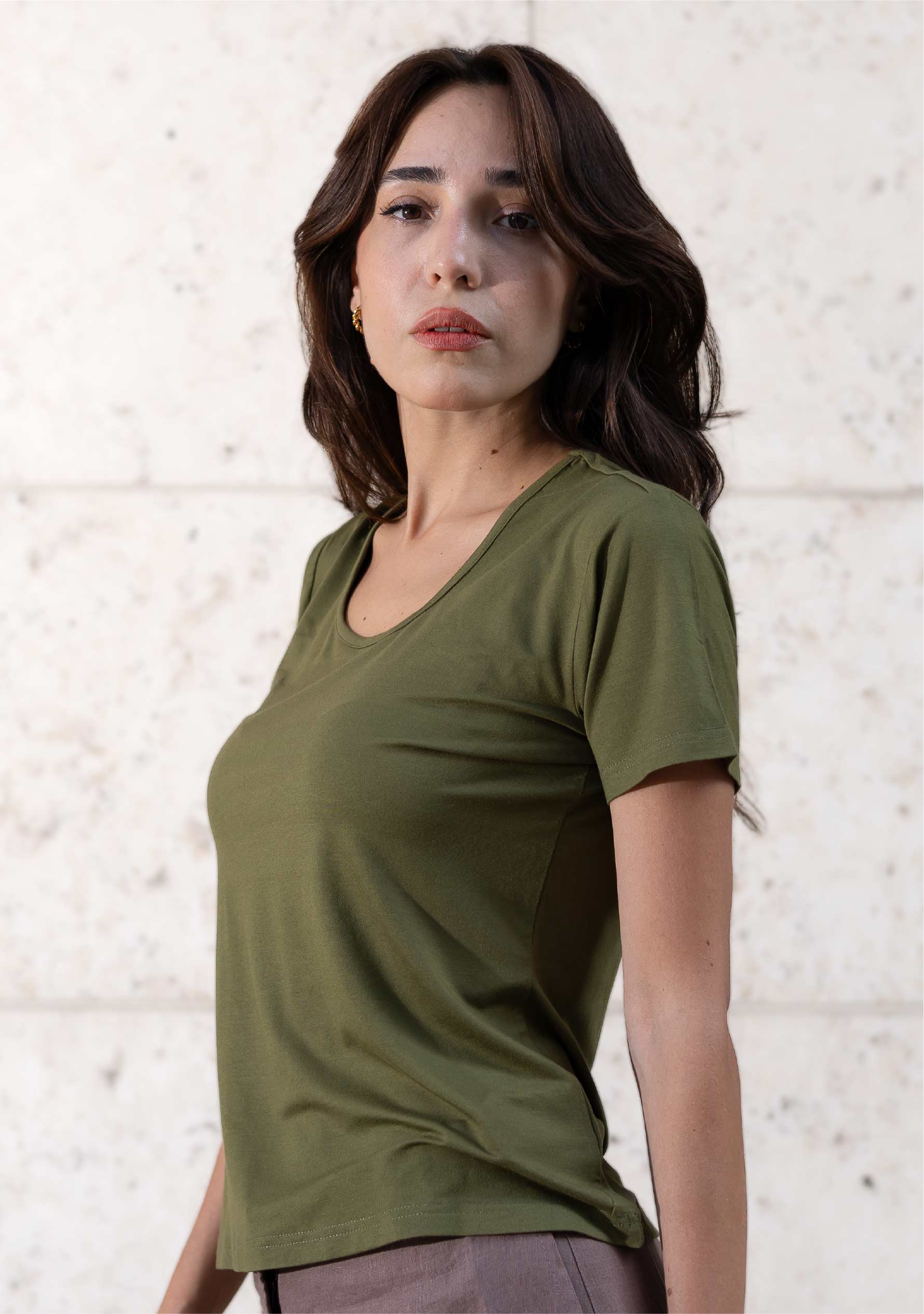 Bamboo Round Neck-T-Shirt for Women