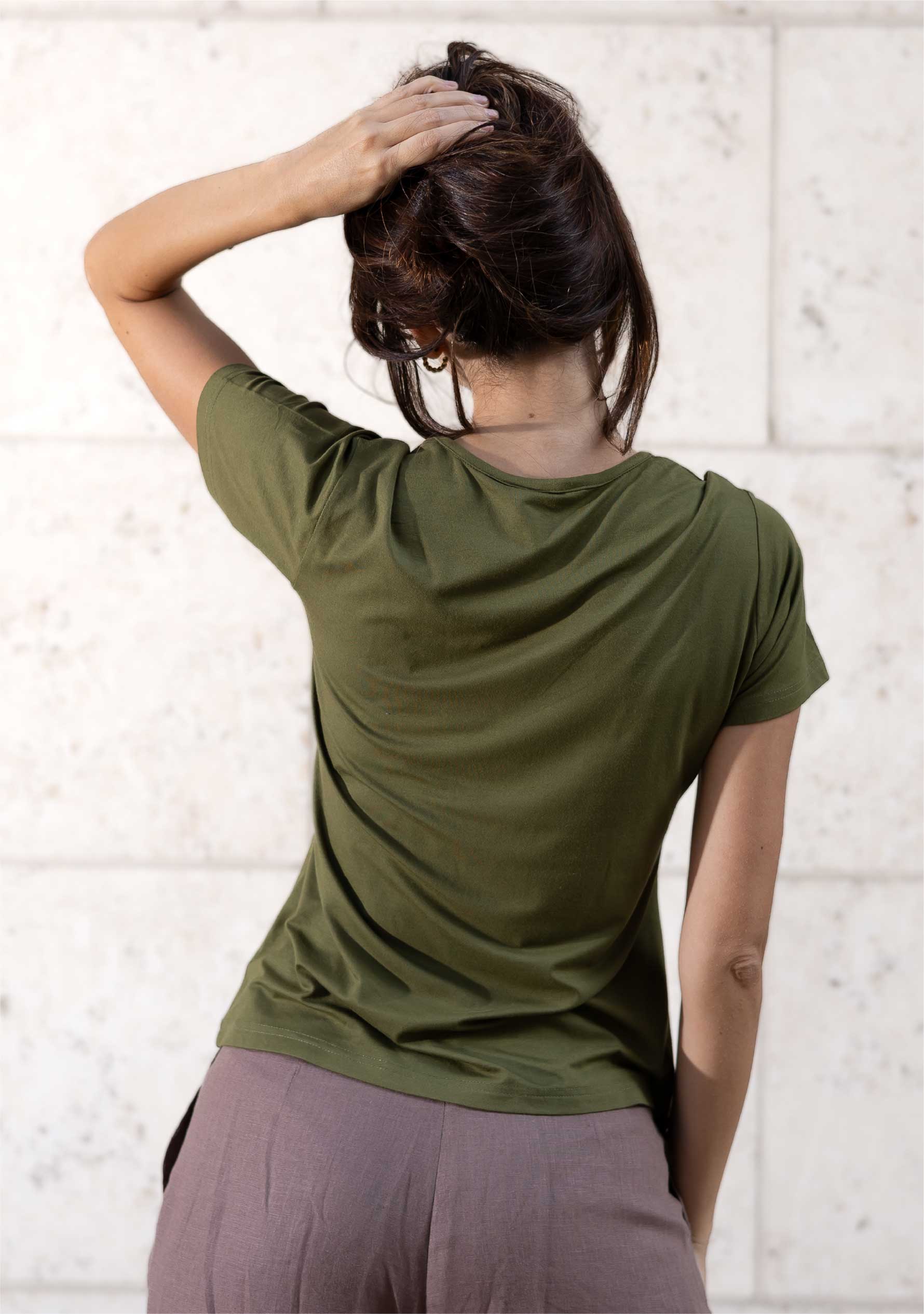 Bamboo Round Neck-T-Shirt for Women