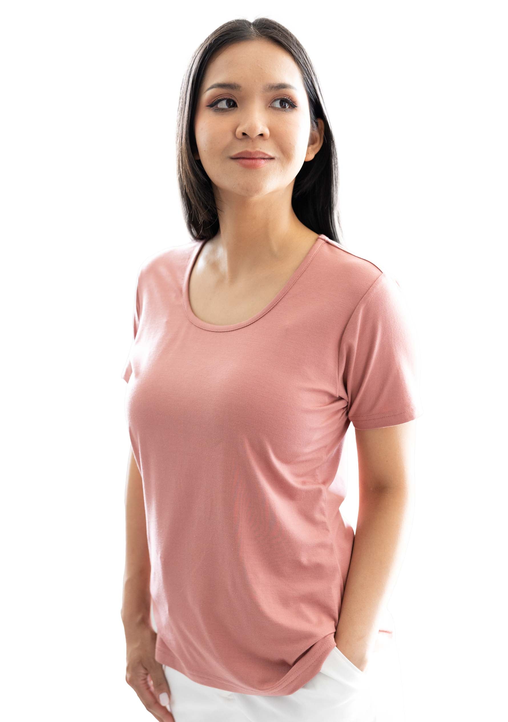 Bamboo Round Neck-T-Shirt  for Women