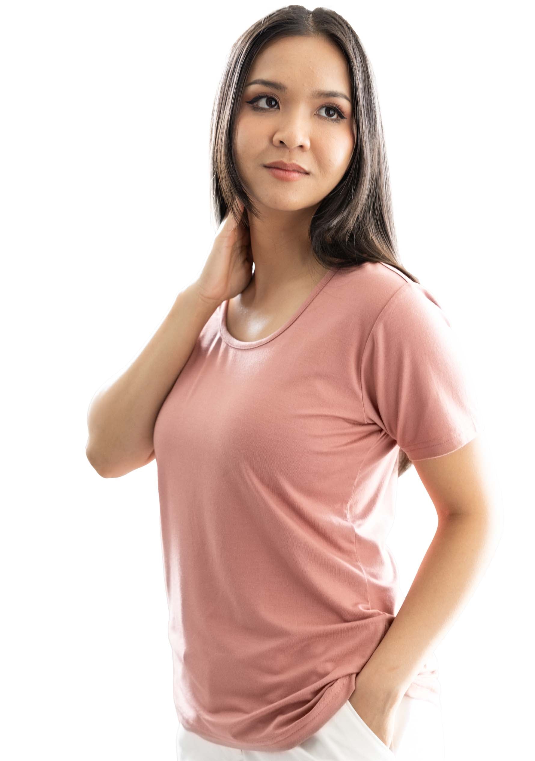 Bamboo Round Neck-T-Shirt  for Women