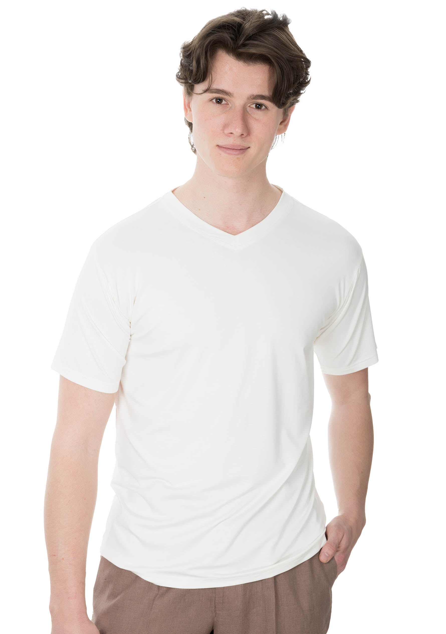 Bamboo V Neck-T-Shirt for Men